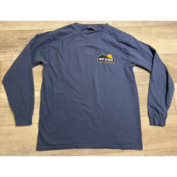 Comfort Colors App Appalachian State Mountaineers Long Sleeve T-Shirt Tee LARGE - Picture 2 of 5